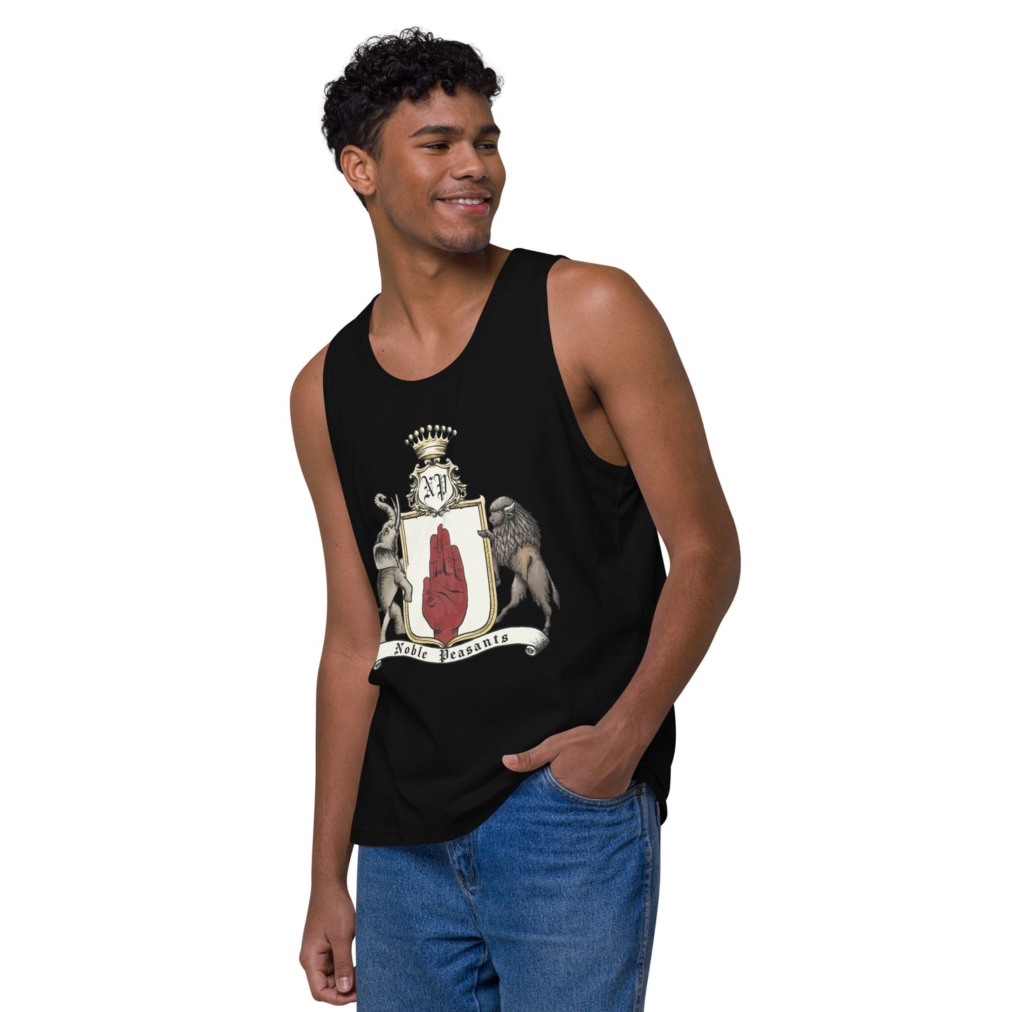 Noble Peasants Crest Men’s Premium Tank Top