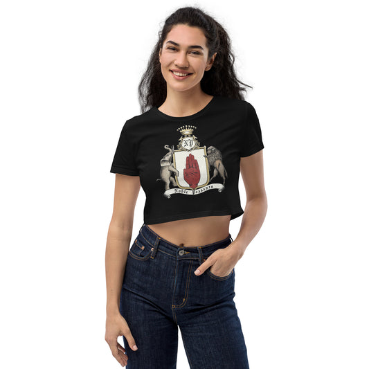 Noble Peasants Crest Organic Crop Top