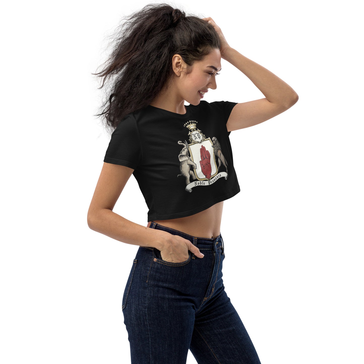 Noble Peasants Crest Organic Crop Top