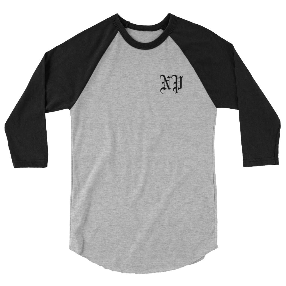 Noble Peasants Logo 3/4 Unisex Sleeve Raglan Shirt