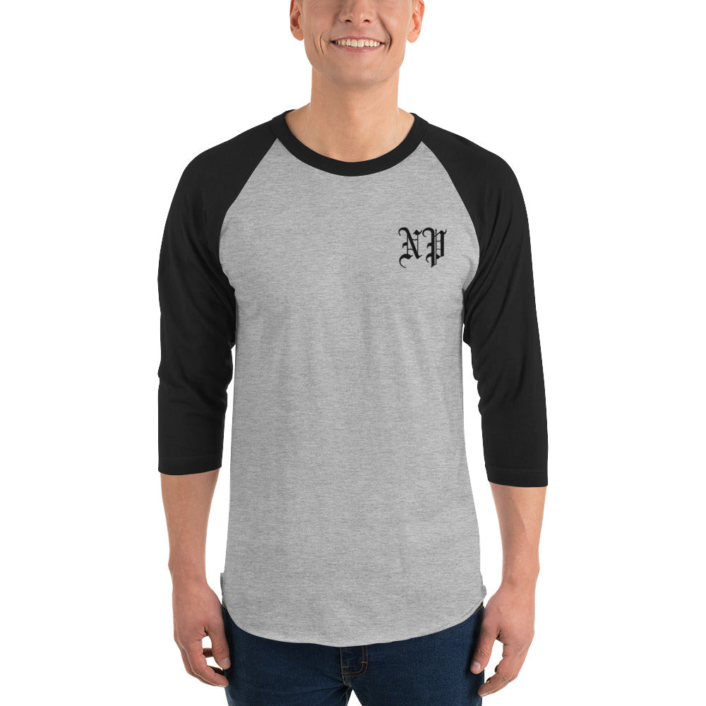 Noble Peasants Logo 3/4 Unisex Sleeve Raglan Shirt