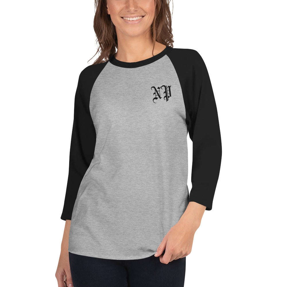 Noble Peasants Logo 3/4 Unisex Sleeve Raglan Shirt