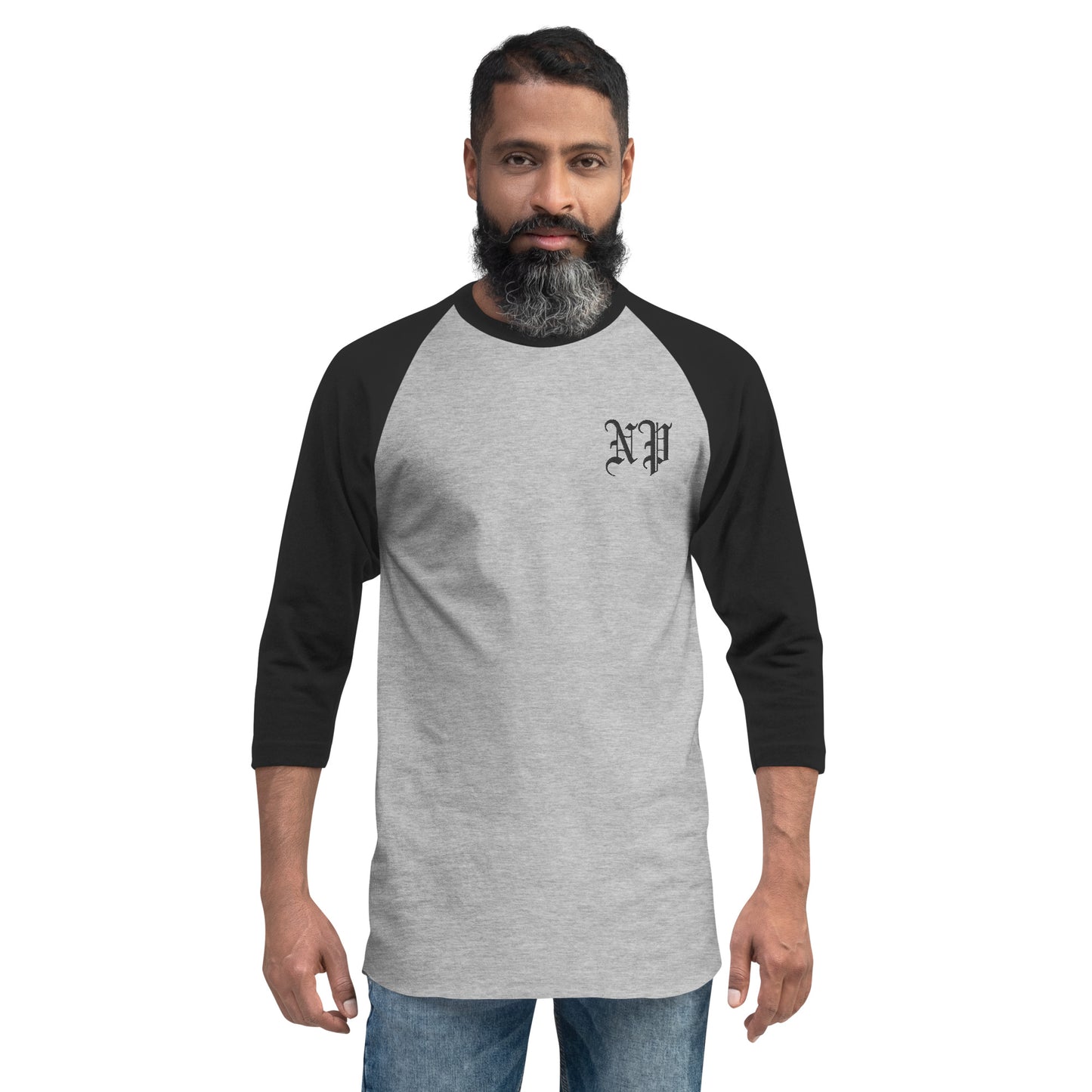 Noble Peasants Logo 3/4 Unisex Sleeve Raglan Shirt