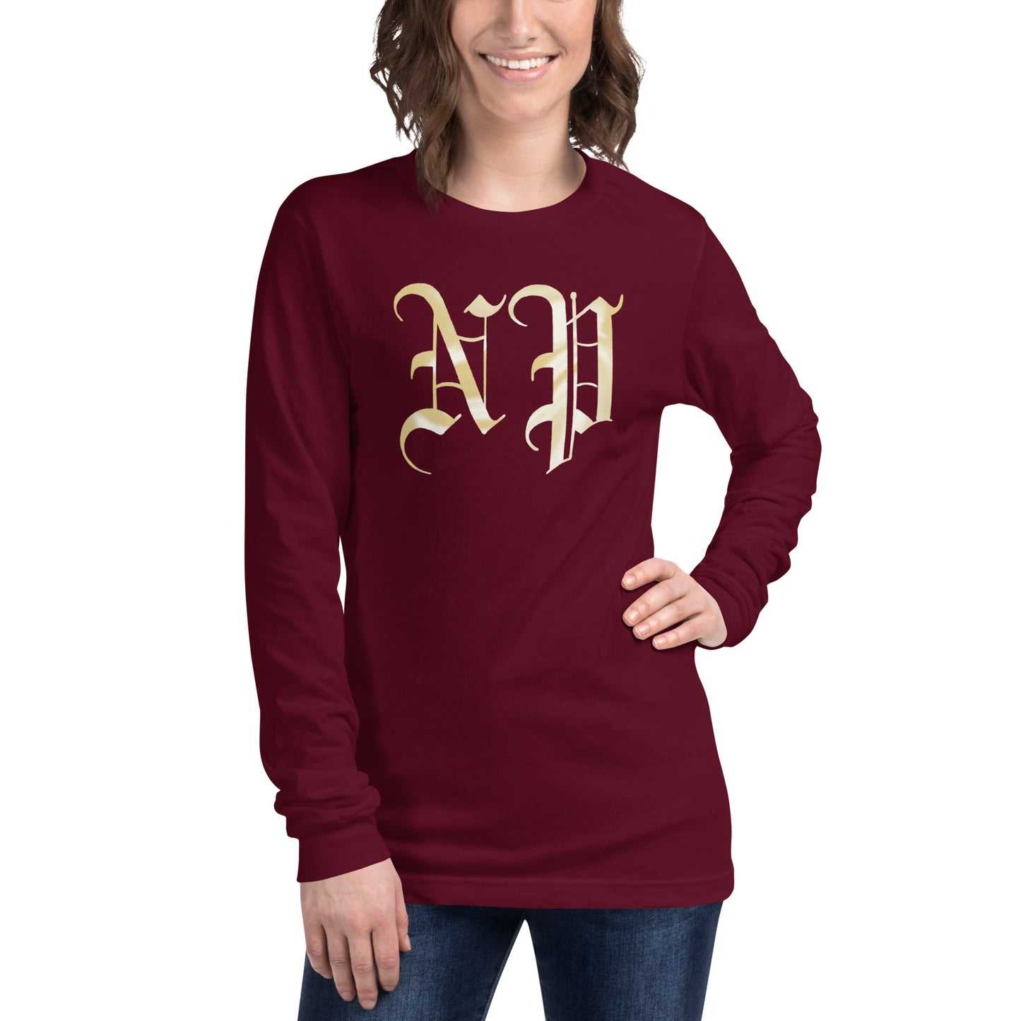 Noble Peasants Gold Leaf Logo Unisex Long Sleeve Tee